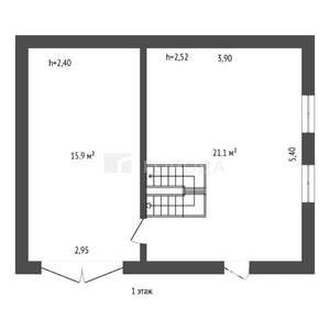 Дом 84м², 2-этажный, участок 12 сот.  