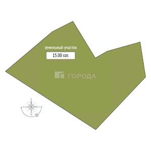 Дом 43м², 1-этажный, участок 15 сот.  