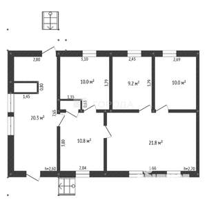 Дом 84м², 1-этажный, участок 6 сот.  