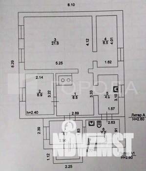 Дом 67м², 1-этажный, участок 8 сот.  