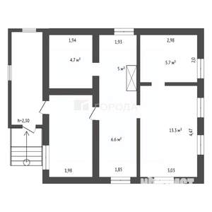 Дом 39м&sup2;, 1-этажный, участок 10 сот.  