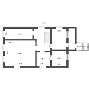 Дом 118м², 1-этажный, участок 8 сот.  