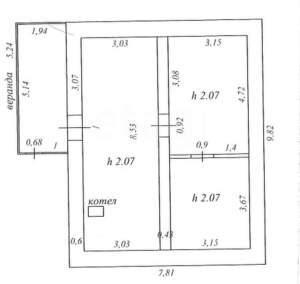 Дом 170м², 3-этажный, участок 8 сот.  