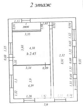 Дом 170м², 3-этажный, участок 8 сот.  