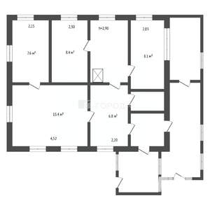 Дом 60м&sup2;, 1-этажный, участок 12 сот.  