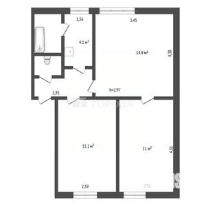 Дом 152м&sup2;, 2-этажный, участок 12 сот.  