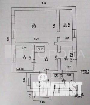 Дом 67м², 1-этажный, участок 8 сот.  