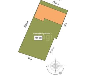 Дом 214м², 2-этажный, участок 7 сот.  