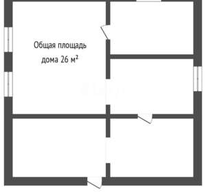 Дом 28м², 1-этажный, участок 600 сот.  