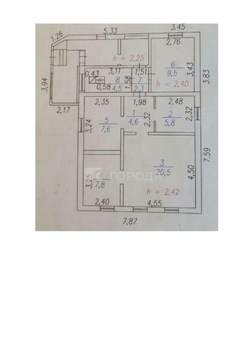 Дом 63м², 1-этажный, участок 10 сот.  