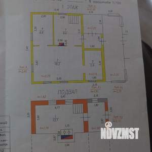 Дом 54м², 2-этажный, участок 10 сот.  