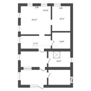 Дом 33м², 1-этажный, участок 5 сот.  