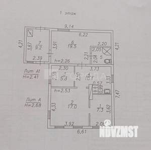Дом 78м², 1-этажный, участок 7 сот.  