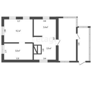Дом 26м², 1-этажный, участок 10 сот.  