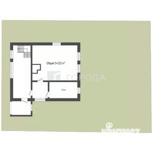 Дом 102м², 2-этажный, участок 5 сот.  