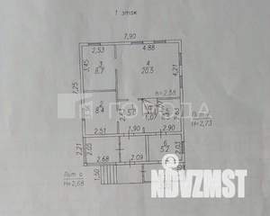 Дом 54м², 1-этажный, участок 7 сот.  