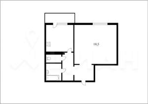 1-к квартира, на длительный срок, 38м2, 5/10 этаж