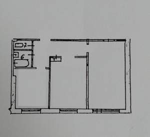 2-к квартира, на длительный срок, 43м2, 1/5 этаж