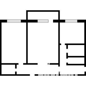 2-к квартира, на длительный срок, 56м2, 2/5 этаж
