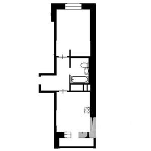 1-к квартира, на длительный срок, 38м2, 3/5 этаж