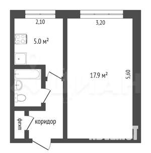 1-к квартира, на длительный срок, 30м2, 3/5 этаж