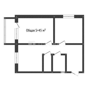 2-к квартира, на длительный срок, 45м2, 3/5 этаж