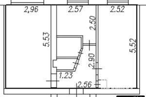 2-к квартира, на длительный срок, 44м2, 1/5 этаж