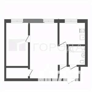 2-к квартира, на длительный срок, 45м2, 1/5 этаж