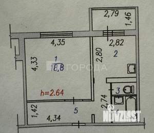 1-к квартира, на длительный срок, 40м2, 6/9 этаж