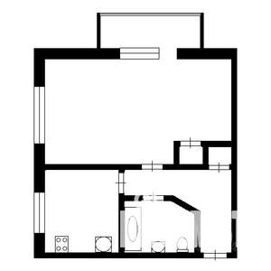 1-к квартира, на длительный срок, 31м2, 2/5 этаж