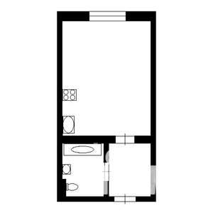 1-к квартира, на длительный срок, 30м2, 2/5 этаж