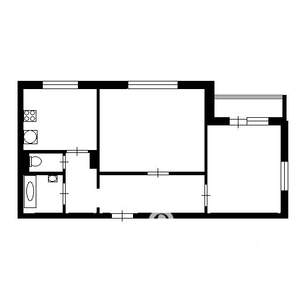 2-к квартира, на длительный срок, 53м2, 7/9 этаж
