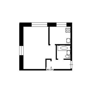 1-к квартира, на длительный срок, 33м2, 2/5 этаж
