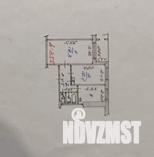 2-к квартира, вторичка, 46м2, 2/9 этаж