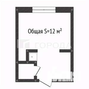 1-к квартира, вторичка, 12м2, 5/5 этаж