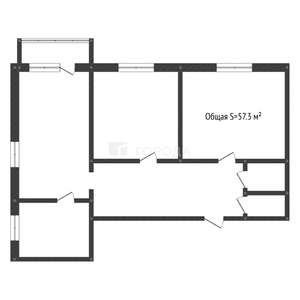 3-к квартира, вторичка, 57м2, 7/9 этаж