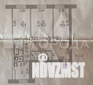 3-к квартира, вторичка, 90м2, 1/4 этаж