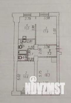3-к квартира, вторичка, 78м2, 1/6 этаж