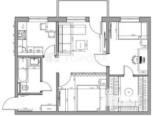 2-к квартира, вторичка, 45м2, 5/5 этаж