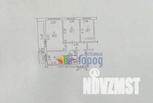3-к квартира, вторичка, 62м2, 3/12 этаж