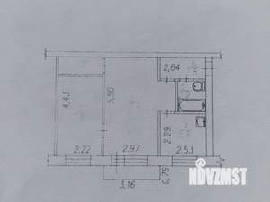2-к квартира, вторичка, 42м2, 3/5 этаж