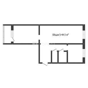 2-к квартира, вторичка, 45м2, 4/5 этаж