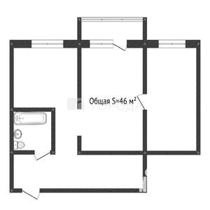 2-к квартира, вторичка, 46м2, 2/5 этаж