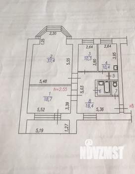 3-к квартира, вторичка, 102м2, 6/9 этаж