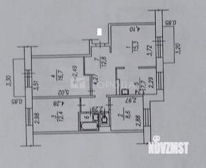 4-к квартира, вторичка, 77м2, 4/5 этаж