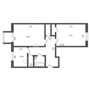 2-к квартира, вторичка, 61м2, 2/4 этаж