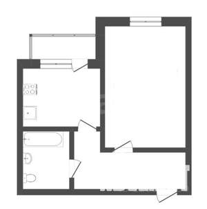 1-к квартира, вторичка, 36м2, 2/9 этаж