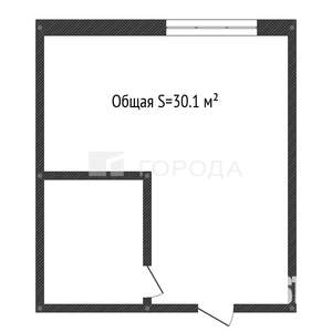 1-к квартира, вторичка, 30м2, 3/5 этаж