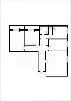 4-к квартира, вторичка, 79м2, 1/9 этаж
