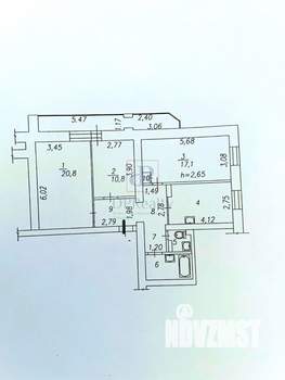 3-к квартира, вторичка, 78м2, 6/9 этаж